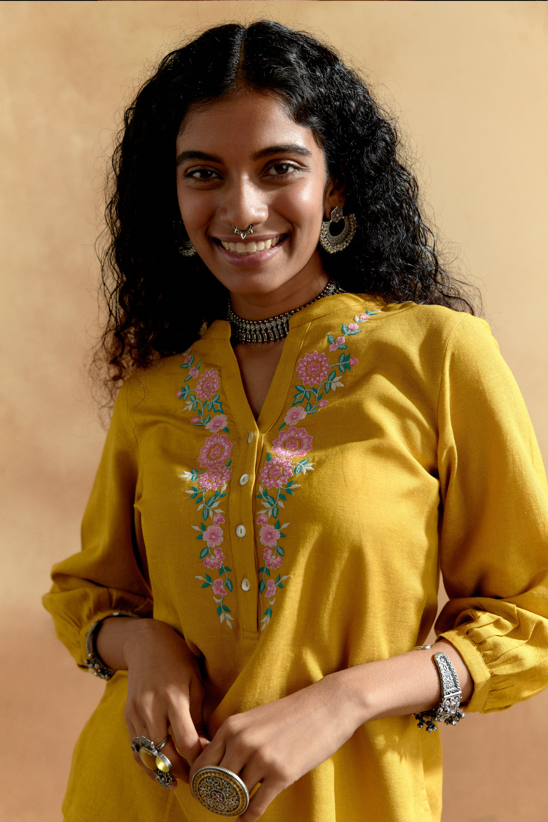 Gold co ords top